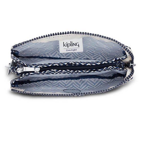 Sacs Kipling Creativity Large Printed Pouch Bleu Blanche | FR 1122ZU